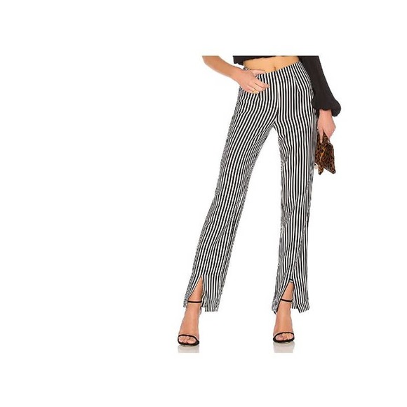 Lovers + Friends Pants & Jumpsuits Lovers And Friends Black And White Striped Pants Poshmark